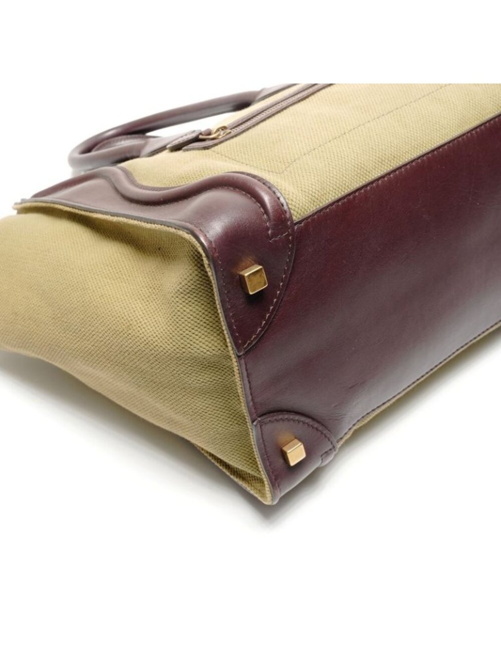 Celine Tote Luggage Brown Green - Picture 6 of 10
